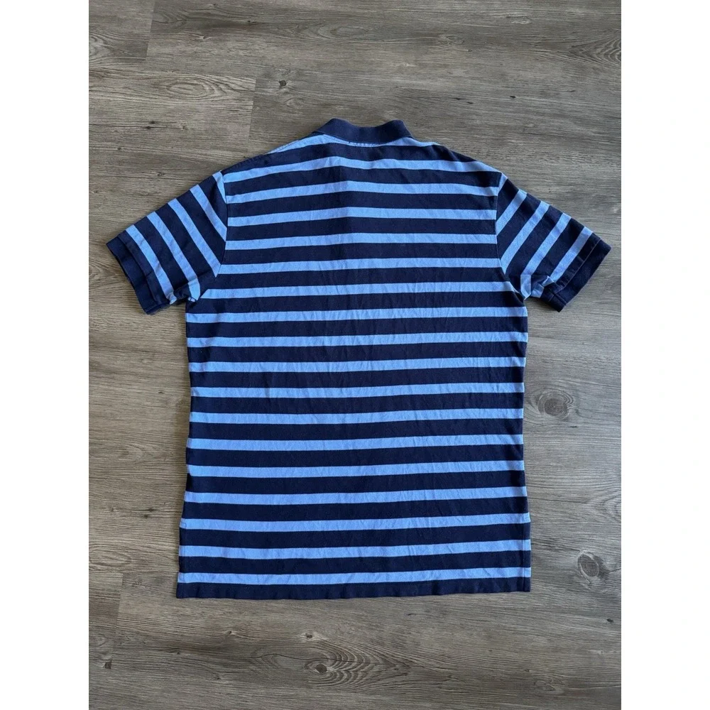 Polo Ralph Lauren Men's XL Striped Polo Shirt Blue Navy Short Sleeve Cotton